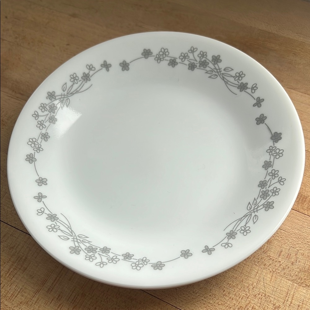 Vintage Ribbon Bouquet Corelle by Corningware Appetizer Plates (Set of 3)